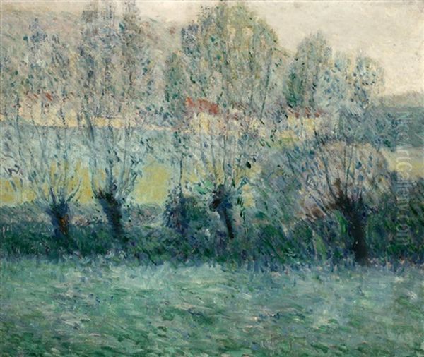 The Willows Of Giverny Oil Painting by Lawton S. Parker