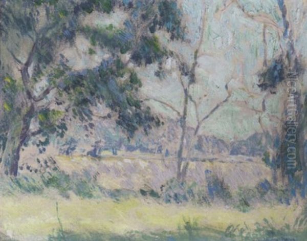 Spring Landscape, Santa Barbara Oil Painting by Lawton S. Parker