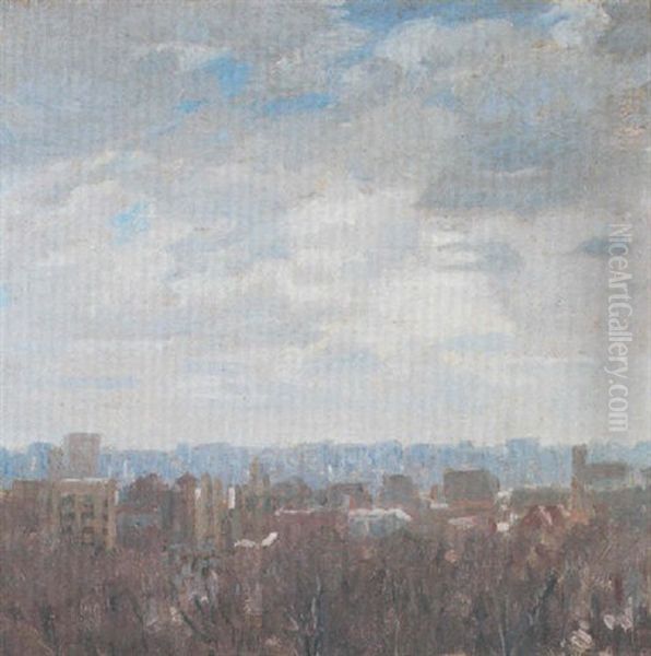 Early Morning, Manhattan Oil Painting by Lawton S. Parker