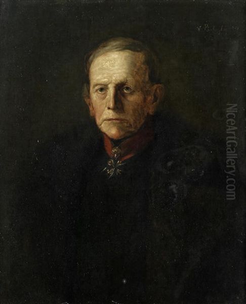 Portrait Of Helmuth Karl Bernhard Graf Von Moltke (1800-1891) Oil Painting by Vilma Parlaghy