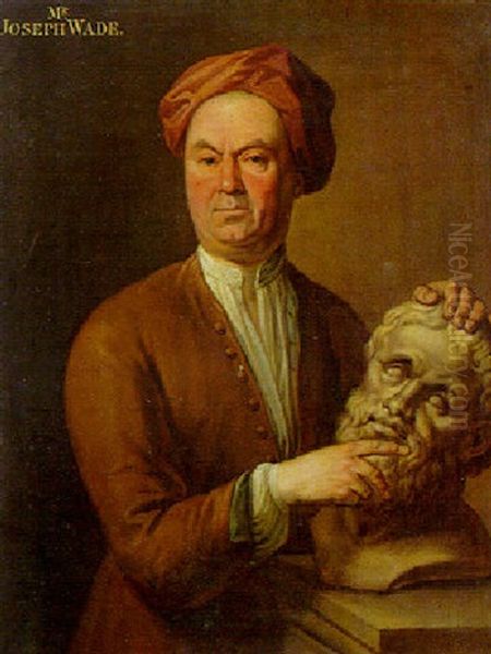 Portrait Of Joseph Wade Oil Painting by Jacques Parmentier