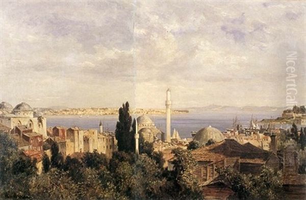 Istanbul Oil Painting by Louisa Begas Parmentier