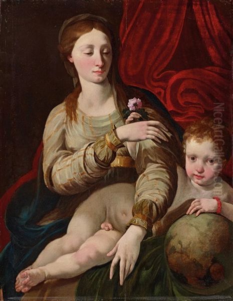 Madonna And Child Oil Painting by  Parmigianino