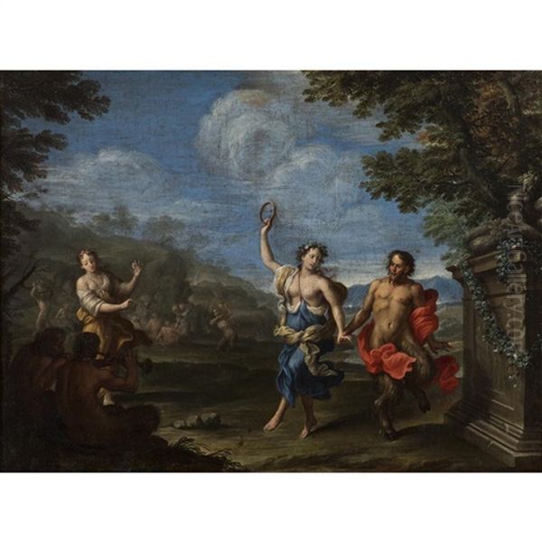 Paysage Avec Satyres Et Nymphes Oil Painting by  Parmigianino