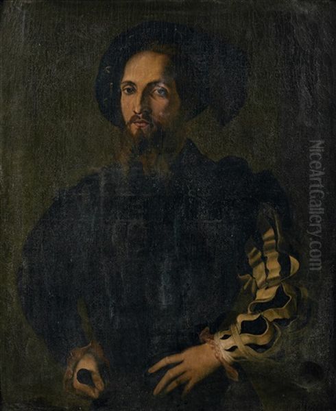 Portrait De Gentilhomme Oil Painting by  Parmigianino