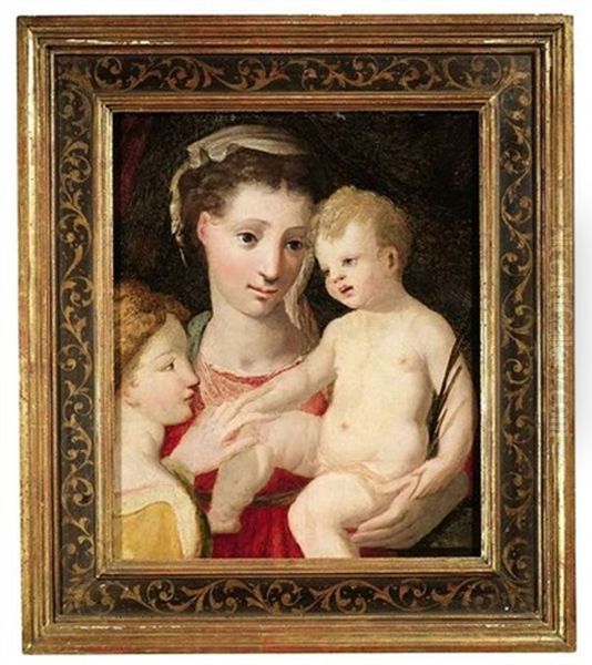 Maria Mit Dem Kind Und Der Hl. Katharina Oil Painting by  Parmigianino