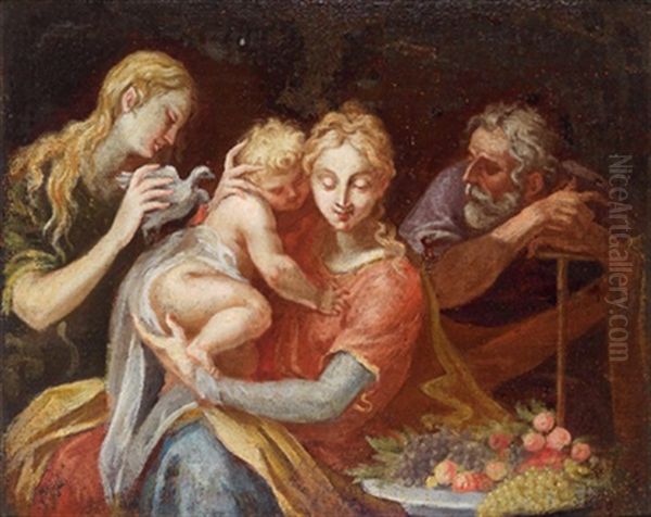 Die Heilige Familie Oil Painting by  Parmigianino