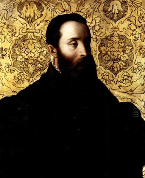 Portrait Of Pier Maria Rossi Iii, Count Of San Secondo (1521-1547), Half Length Oil Painting by  Parmigianino