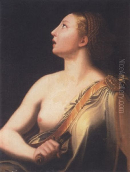 Lucretia Oil Painting by  Parmigianino