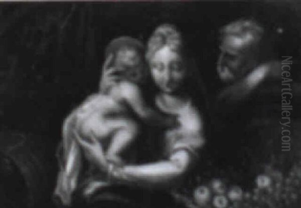 The Holy Family Oil Painting by  Parmigianino