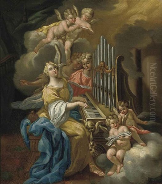 Saint Cecilia Oil Painting by  Parmigianino (Michele da Parma)