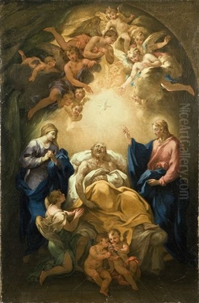 Transito Di San Giuseppe Oil Painting by  Parmigianino (Michele da Parma)