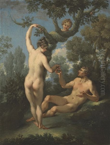 The Fall Of Man Oil Painting by  Parmigianino (Michele da Parma)