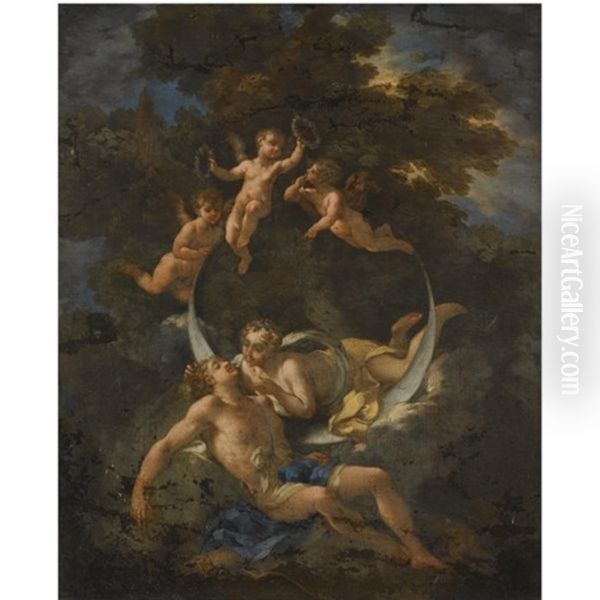 Diana And Endymion Oil Painting by  Parmigianino (Michele da Parma)