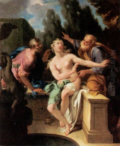 Susanna And The Elders Oil Painting by  Parmigianino (Michele da Parma)