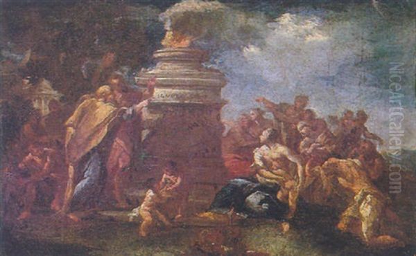 A Pagan Sacrifice Oil Painting by  Parmigianino (Michele da Parma)