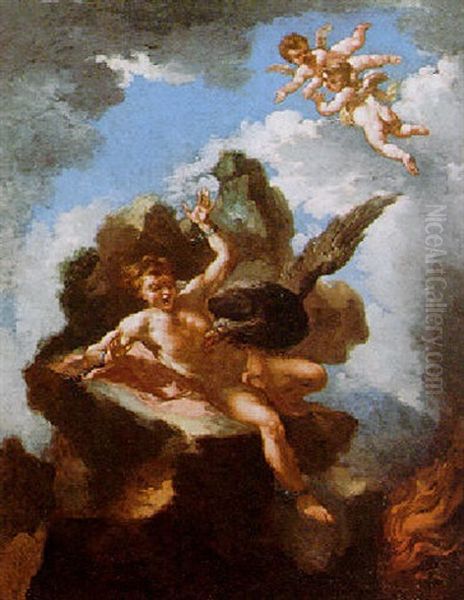 Prometheus Bound by  Parmigianino (Michele da Parma)