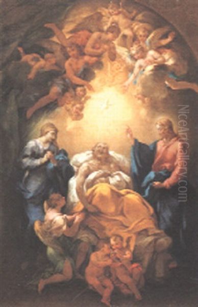 Il Transito Di San Giuseppe Oil Painting by  Parmigianino (Michele da Parma)