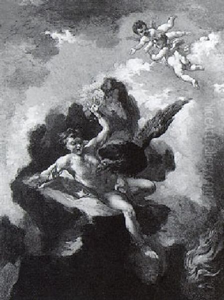 Prometheus Oil Painting by  Parmigianino (Michele da Parma)