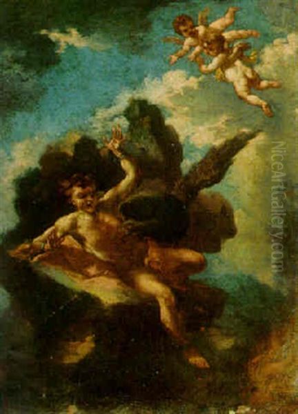 Prometheus Bound To The Rock Oil Painting by  Parmigianino (Michele da Parma)