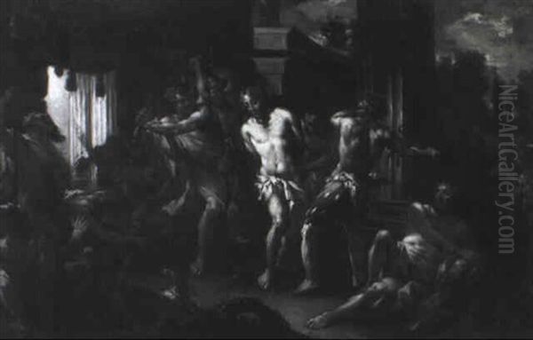 The Flagellation Oil Painting by  Parmigianino (Michele da Parma)