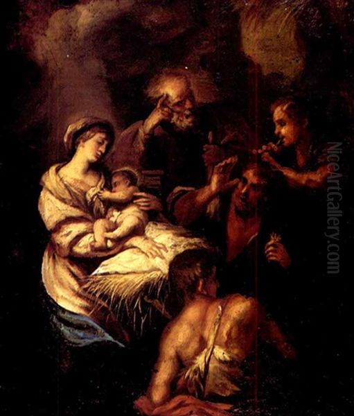 The Adoration Of The Magi Oil Painting by  Parmigianino (Michele da Parma)