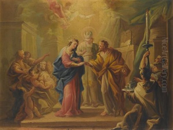 The Marriage Of The Virgin Oil Painting by Miguel Parra Abril