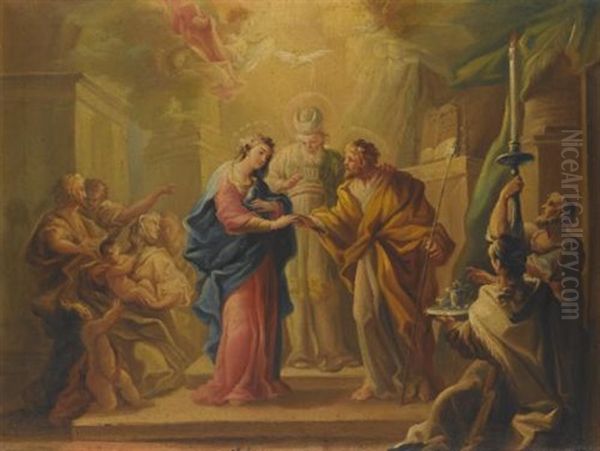 The Marriage Of The Virgin Oil Painting by Miguel Parra Abril