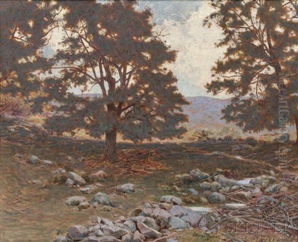 The Rocky Grove, Cornish Oil Painting by Stephen Parrish