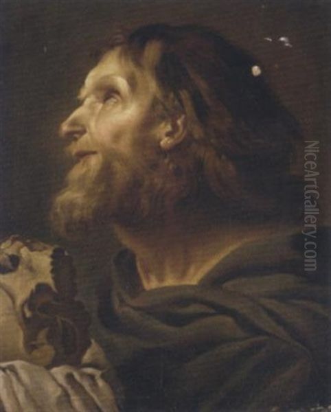 The Penitent Saint Jerome Oil Painting by Etienne (le Romain) Parrocel