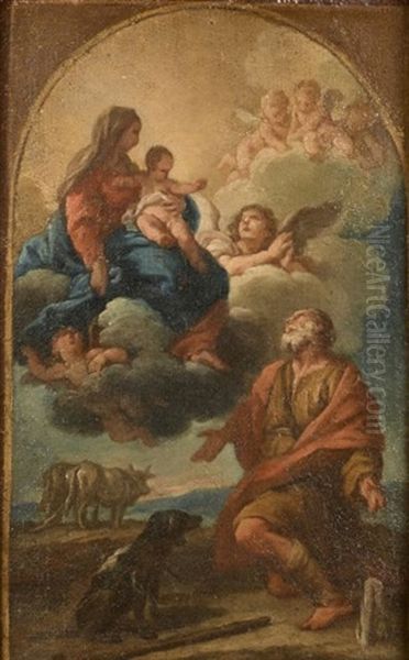 L'apparition De La Vierge A Saint Isidore Le Laboureur Oil Painting by Etienne Antoine Parrocel