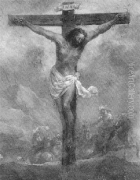 Le Christ En Croix Oil Painting by Joseph Francois Ignace Parrocel