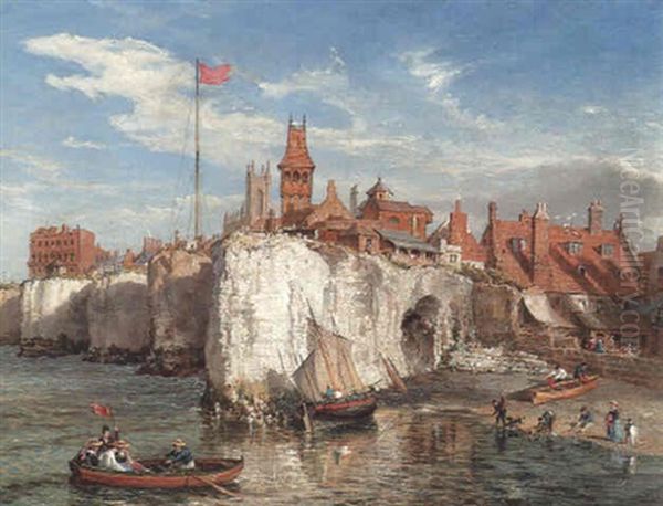 No Man's Land, Margate, Kent Oil Painting by William Parrott