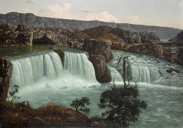 Shoshone Falls (snake River, Idaho) Oil Painting by William Samuel Parrott