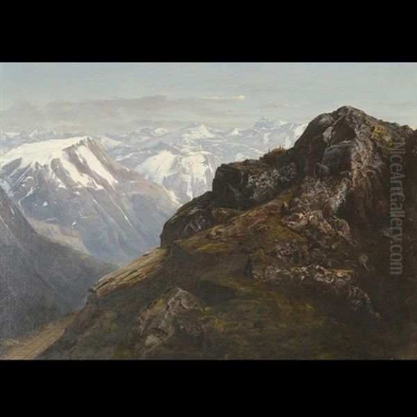 Black Mountain Oil Painting by William Samuel Parrott