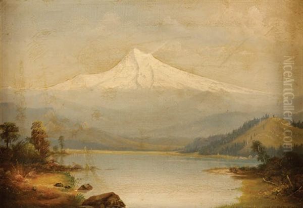 Mount Hood Oil Painting by William Samuel Parrott