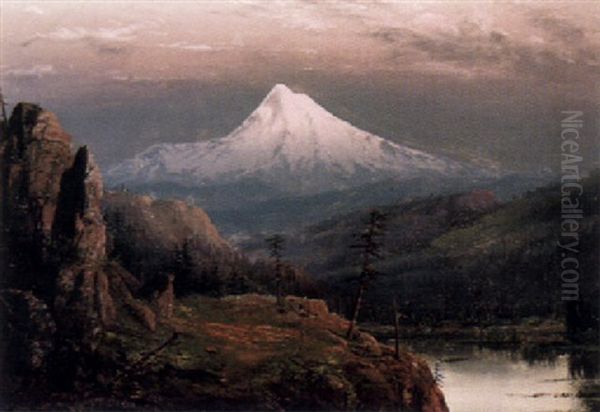 Mt. Hood Oil Painting by William Samuel Parrott