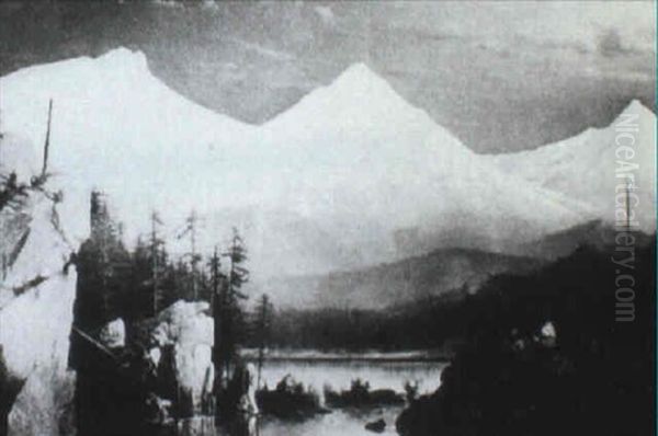 Three Sisters, Oregon Oil Painting by William Samuel Parrott