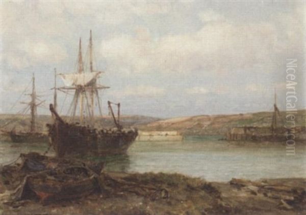 Evening Port Oil Painting by Arthur Wilde Parsons