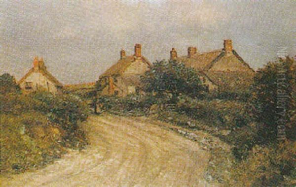 Crantock Village, Cornwall Oil Painting by Arthur Wilde Parsons