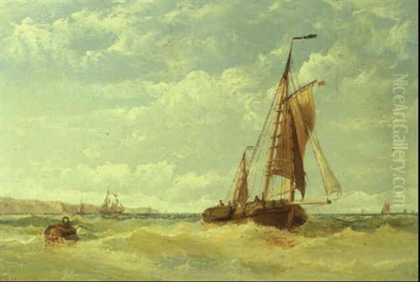 Squally Day Off The South Coast Oil Painting by Arthur Wilde Parsons