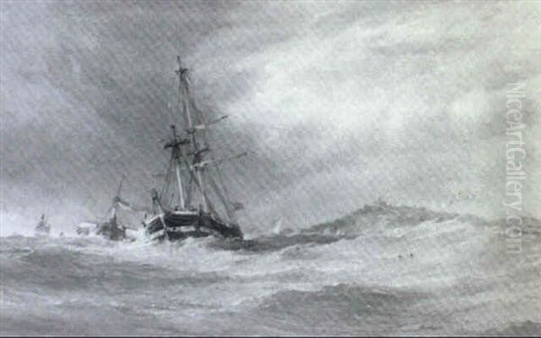 Off Falmouth Oil Painting by Arthur Wilde Parsons