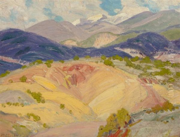 Taos Mountain Landscape Oil Painting by Orin Sheldon Parsons