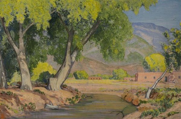 Summer At Alcade N.m. Oil Painting by Sheldon Parsons