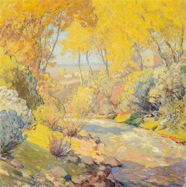 October, Santa Fe Oil Painting by Sheldon Parsons