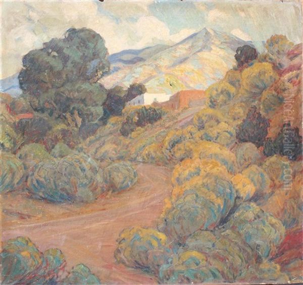 The Cactus Range - Santa Fe Oil Painting by Sheldon Parsons