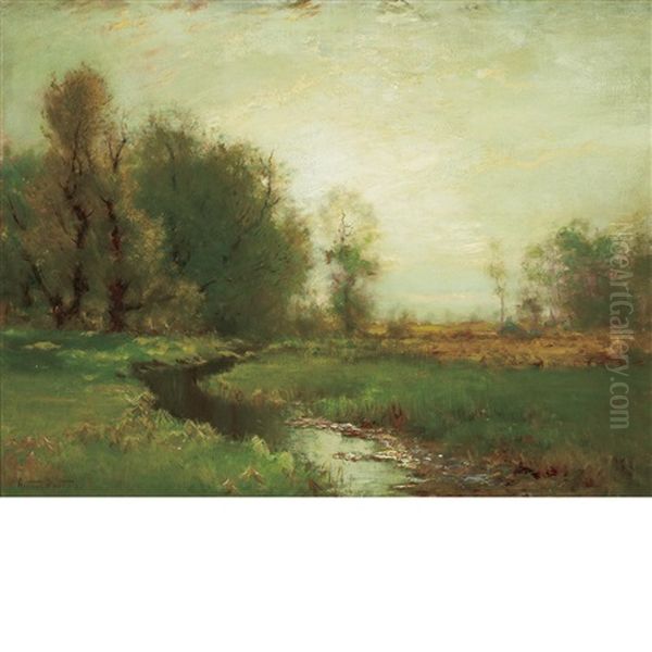 The Stream Oil Painting by Arthur Parton