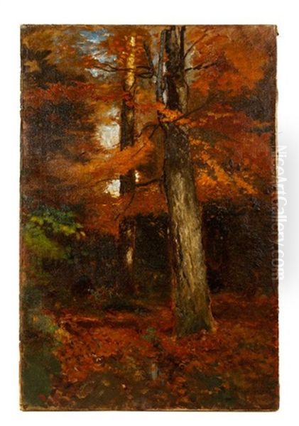 Fall Landscape Oil Painting by Arthur Parton