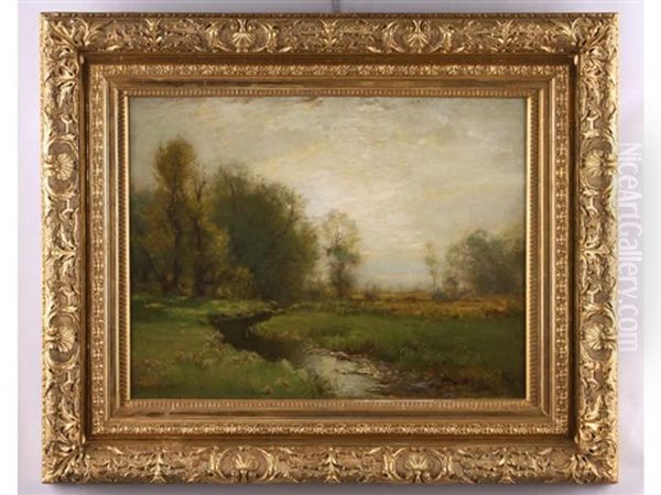 Eventide Landscape Oil Painting by Arthur Parton