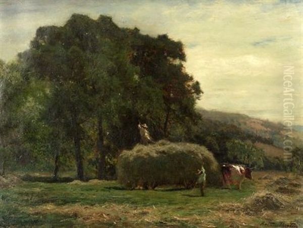 The Hay Wagon Oil Painting by Arthur Parton